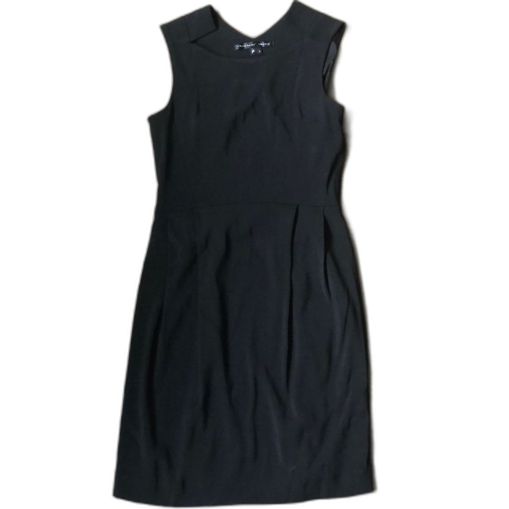 Theyskens Theory Wool Blend Cutout Neckline Black Dress Size 0